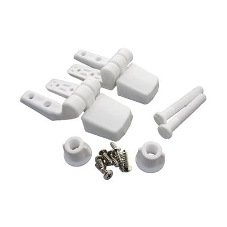 Larsen Supply Co 2PC WHT Toil Seat Hinge 14-1039